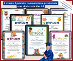 Dyplomy na zakończenie przedszkola i klas 1–3