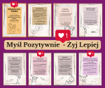 Myśl Pozytywnie - żyj  Lepiej! -plakaty motywacyjne
