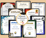 Dyplomy klasy 4-8, szkoła ponadpodstawowa