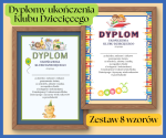 Dyplomy ukończenia Klubu Dziecięcego - zestaw 