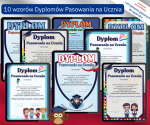Pasowanie na Ucznia  - zestaw 10 Dyplomów