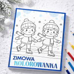 ❄️ Zimowa kolorowanka – zestaw 15 kart do zimowych zajęć