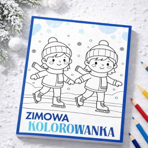 ❄️ Zimowa kolorowanka – zestaw 15 kart do zimowych zajęć