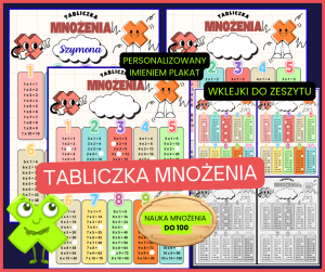 Tabliczka mnożenia do 100 – zestaw edukacyjny do nauki i utrwalania (klasy 1–3)