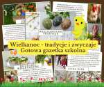 Wielkanoc — tradycje i zwyczaje | Gotowa gazetka szkolna, plakaty A4, karty edukacyjne PDF do druku