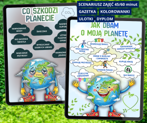 Dzień Ziemi – gotowy zestaw materiałów edukacyjnych + scenariusz zajęć | ekologia PDF