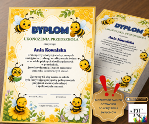 Dyplom Ukończenia Przedszkola -PSZCZÓŁKI