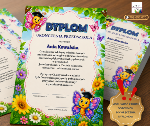 Dyplom Ukończenia Przedszkola -MOTYLKI
