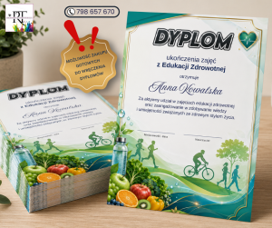 Dyplom za udział w zajęciach Edukacji zdrowotnej