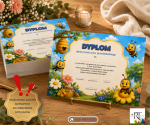 Dyplom Ukończenia Roku  w Przedszkolu- PSZCZÓŁKI