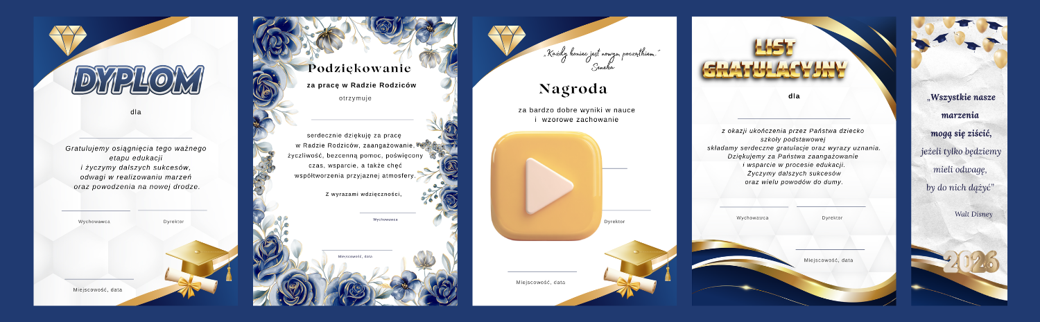 dyplomy 8 klasa